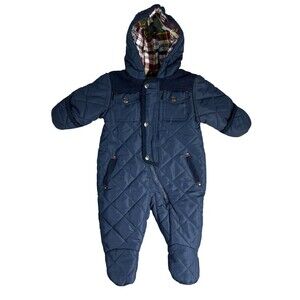 Rothschild Baby Barn Quilt Pram Hooded Snowsuit Baby Bunting  Size 3-6 mo  NWOT